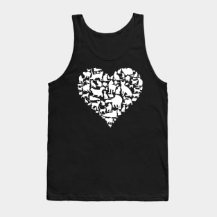 Cat Lover Heart - Cat Owner Gift product Tank Top